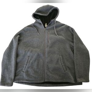 Vintage Faded Glory Men’s 3XL Grey Zip-Up Hoodie Y2K